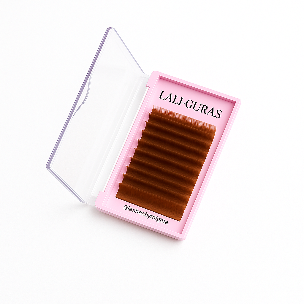 Lash Extension D-curl 0.05 Light Brown